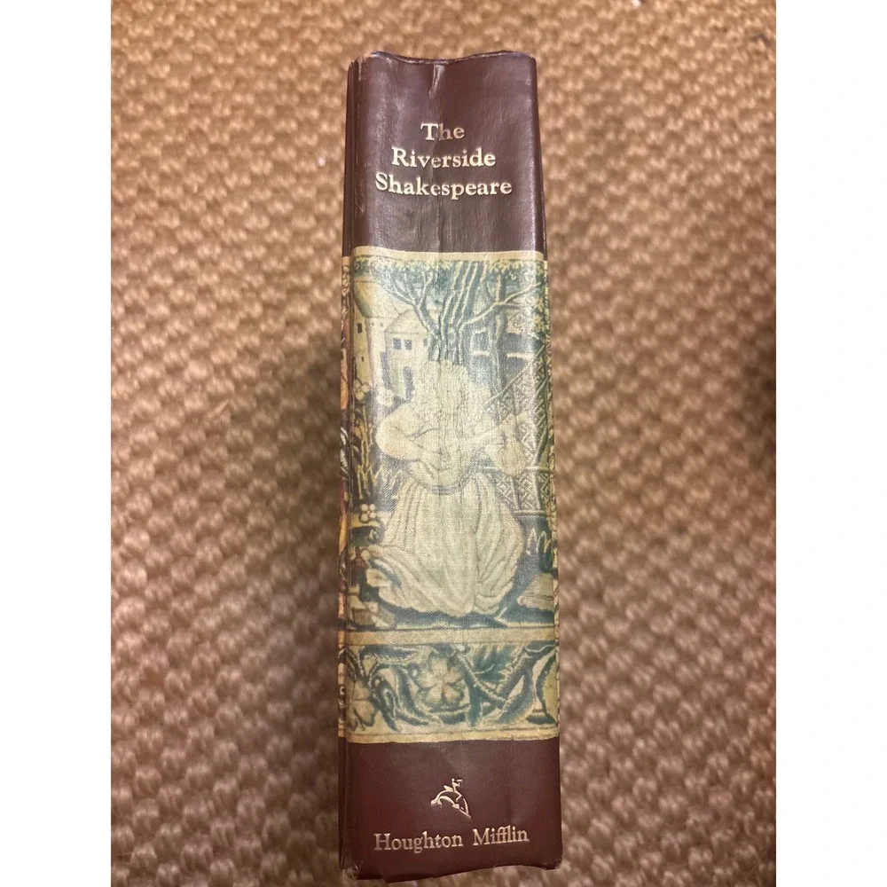 Houghton Mifflin The Riverside Shakespeare Book OS‎ Brown Good 1974 Hardcover